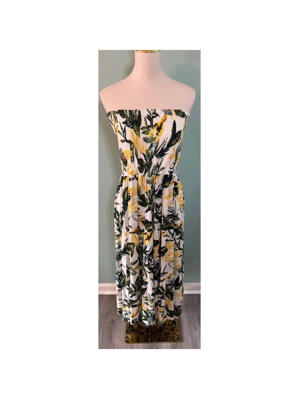 Charlie Paige Floral Smocked Maxi Dress XL